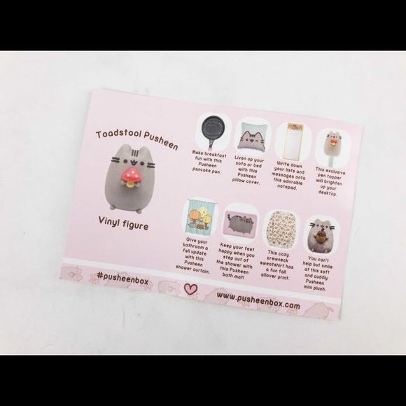 Pillow Cover - from Pusheen Fall 2017 Box - 3 PUSHEEN ITEMS FOR $20 - Picture 3 of 7